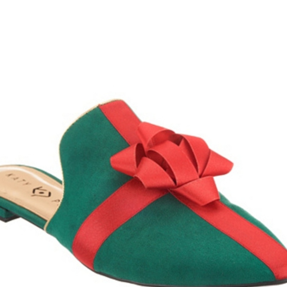 Katy Perry Holiday Bow Mule Flats
